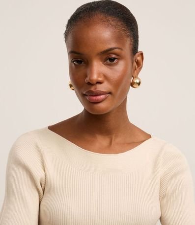 Blusa Básica de Punto con Escote Bote 4