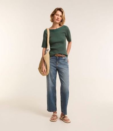 Blusa Básica de Punto con Escote Bote 3