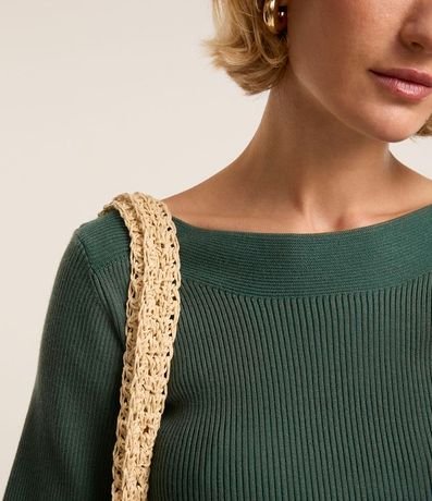 Blusa Básica de Punto con Escote Bote 4