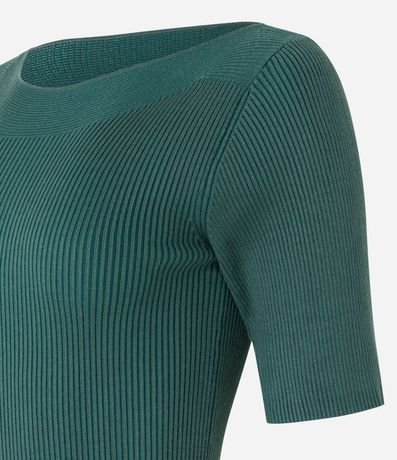 Blusa Básica de Punto con Escote Bote 9