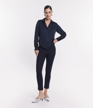 Pantalón Sastrería con Bolsillos Detanteros Sin Estampa