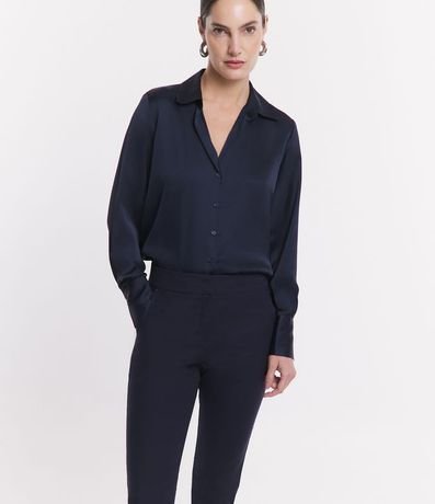 Pantalón Sastrería con Bolsillos Detanteros Sin Estampa 2