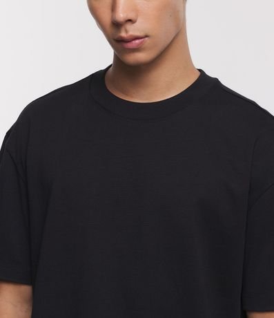 Remera Relaxed en Algodón con Efecto Grueso 4