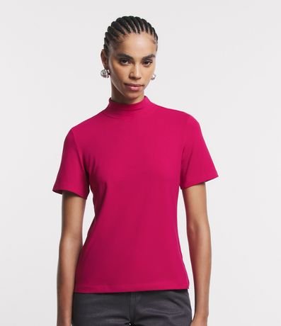 Blusa Básica en Media Malla con Cuello Alto 4