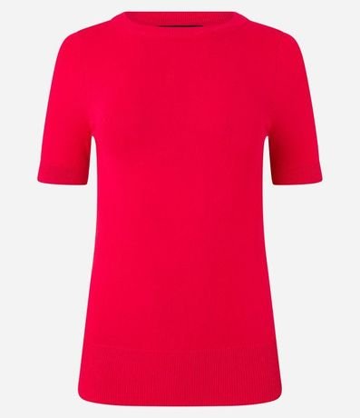 Blusa Básica en Punto con Manga Corta 6