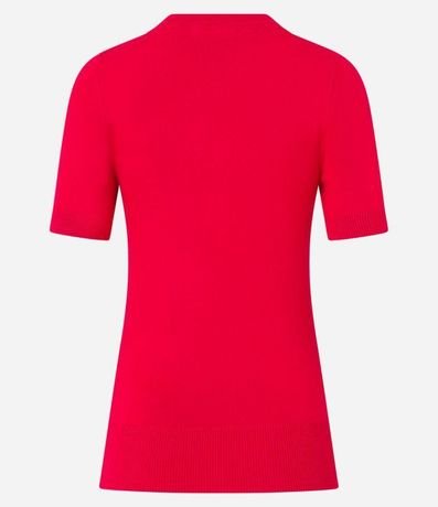 Blusa Básica en Punto con Manga Corta 7