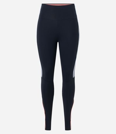 Pantalón Legging Deportivo en Poliamida con Recortes Laterales y Bies Contrastante 1