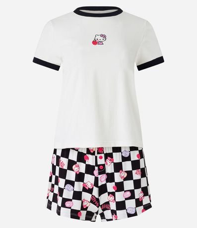 Pijama Short Doll en Media Malla con Estampa Hello Kitty 5