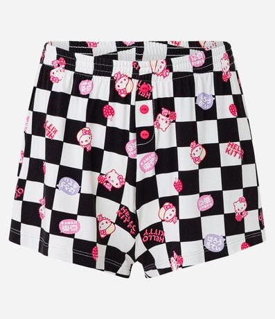 Pijama Short Doll en Media Malla con Estampa Hello Kitty 7