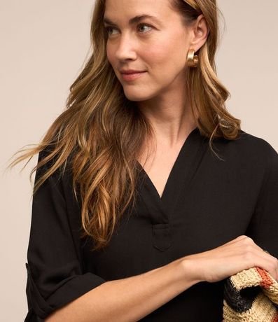 Vestido Corto en Viscosa con Manga 3/4 4