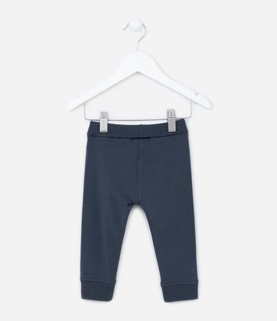 Pantalón Infantil con Cintura Plegada y Puños Canalé - Talle RN a 18 Meses 2