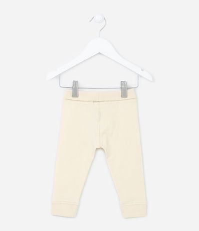 Pantalón Infantil con Cintura Plegada y Puños Canalé - Talle RN a 18 Meses 2