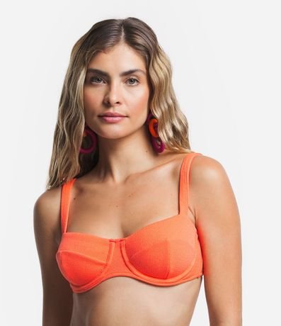 Bikini Top Media Copa en Microfibra Texturizada 1