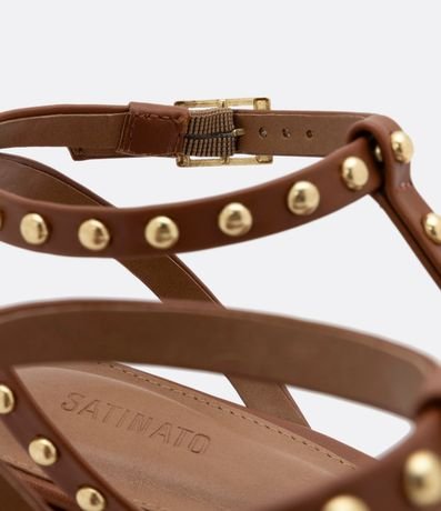 Sandalia con Tacón Bloque y Tirantes con Remache 5