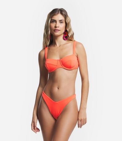 Bikini Bombacha Pernera Alta en Poliamida con Superficie Texturizada 1