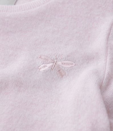 Blusa Infantil en Viscosa Felpuda y Bordado en el Pecho - Talle 1 a 5 años 4