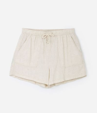 Short Comfy en Viscolino con Bolsillos Grandes y Lazo en la Cintura 5