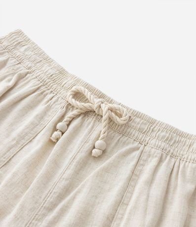 Short Comfy en Viscolino con Bolsillos Grandes y Lazo en la Cintura 7