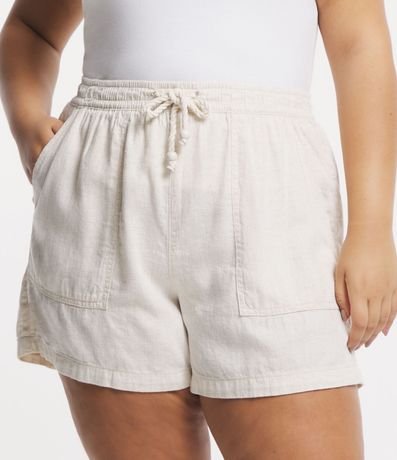 Short Comfy en Viscolino con Bolsillos Grandes y Lazo en la Cintura 2