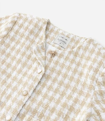 Campera Infantil en Tweed con Botones Diferenciados - Talle 5 a 14 años 8