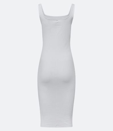 Vestido Midi en Algodón con Escote Cuadrado 6