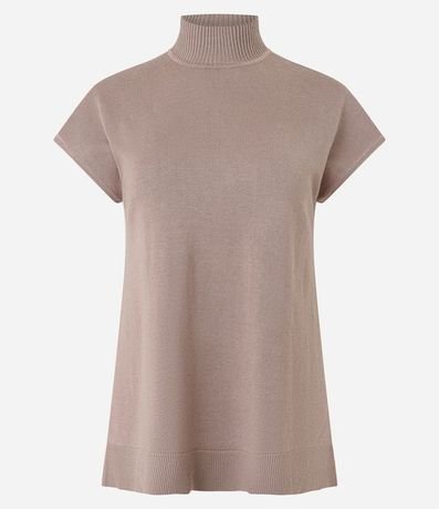 Blusa en Punto con Cuello Alto 6