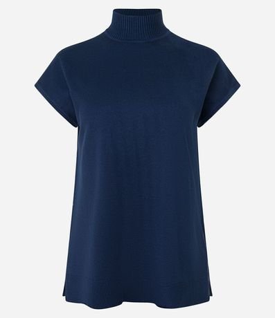 Blusa en Punto con Cuello Alto 5