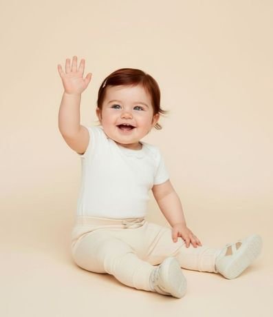 Pantalón en Rib Infantil con Moña y Bolsillo Delanteros - Talle 0 a 18 meses 2