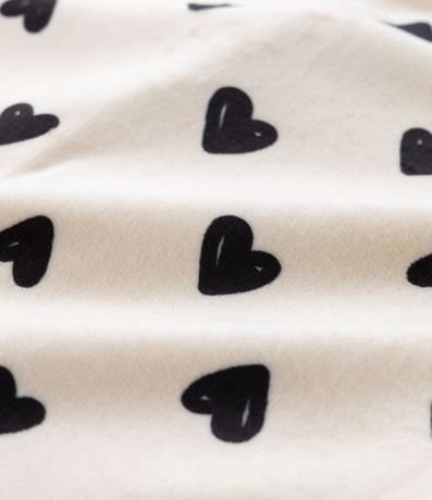 Conjunto Largo Infantil en Plush con Estampa de Corazones - Talle 0 a 18 meses 6