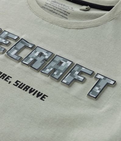 Remera Infantil Manga Corta con Estampa Minecraft - 5 a 14 años 4
