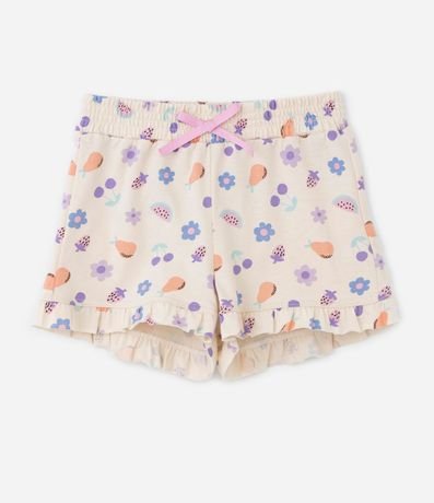 Pijama Corto Infantil con Estampa de Frutas y Bolsillo de Sandía - Talle 2 a 4 años 3