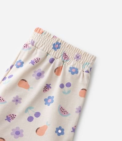 Pijama Corto Infantil con Estampa de Frutas y Bolsillo de Sandía - Talle 2 a 4 años 4