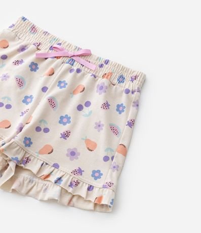 Pijama Corto Infantil con Estampa de Frutas y Bolsillo de Sandía - Talle 2 a 4 años 7