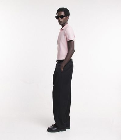 Polo Slim en Media Malla con Botones y Textura Acanalada 6