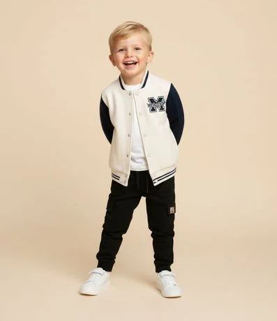 Buzo College Infantil con Estampa Mickey - Talle 1 a 5 años