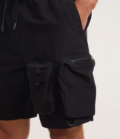 Bermuda Cargo con Cintura Elástica y Bolsillos Tacticos 5