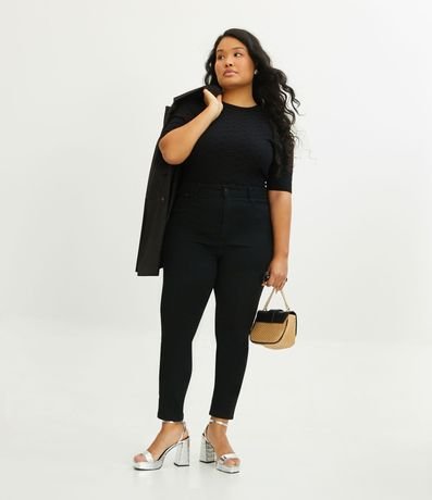 Pantalón Skinny Básico Jeans con Bolsillos Curve & Plus Size