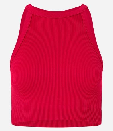 Blusa Cropped sin Manga con Escote Halter 5