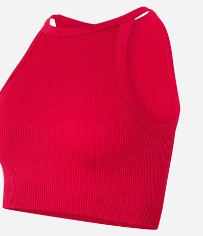 Blusa Cropped sin Manga con Escote Halter 6
