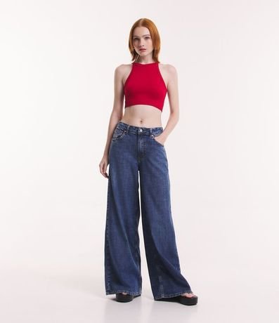 Blusa Cropped sin Manga con Escote Halter 2