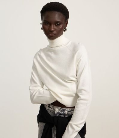 Blusa de Punto con Cuello Alto 3