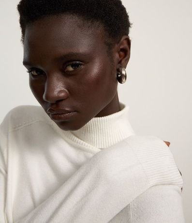 Blusa de Punto con Cuello Alto 4