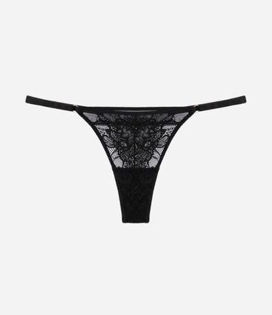 Bombacha Colaless Hilo con Encaje Floral 5