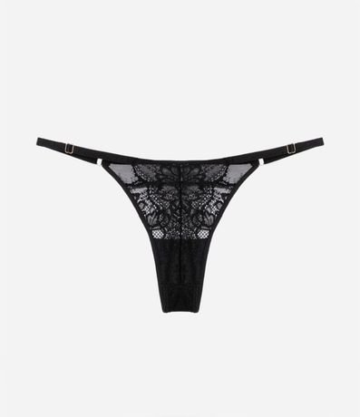 Bombacha Colaless Hilo con Encaje Floral 6
