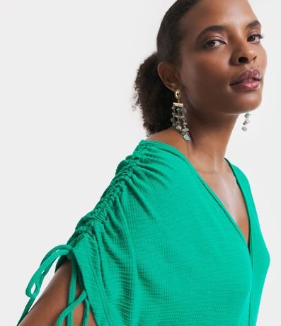 Mono Pantalona en Crepé con Detalles Fruncidos y Cinturón Cuerda 3