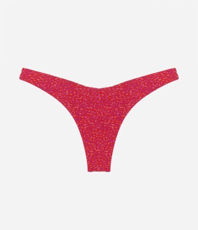 Bikini Bombacha Pernera Alta en Poliamida con Estampa Animal Print Diferenciado 1