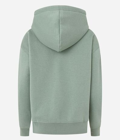 Buzo en Algodón con Capucha y Abertura Frontal con Cremallera 7