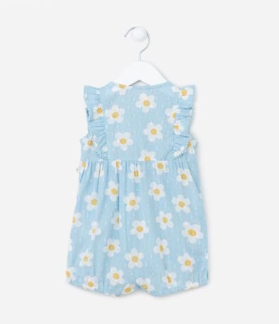 Peto Infantil en Tricolina con Estampa de Margaritas - Talle 0 a 18 meses 2