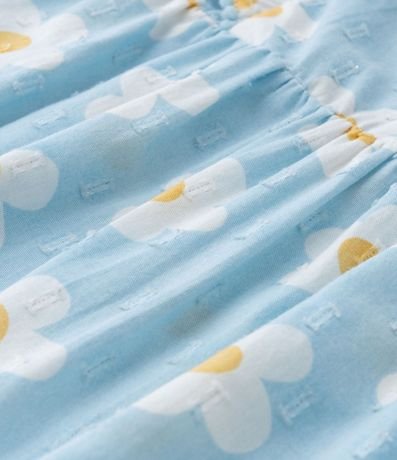 Peto Infantil en Tricolina con Estampa de Margaritas - Talle 0 a 18 meses 3