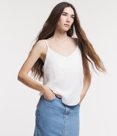Blusa de Breteles Finos en Viscosa 1